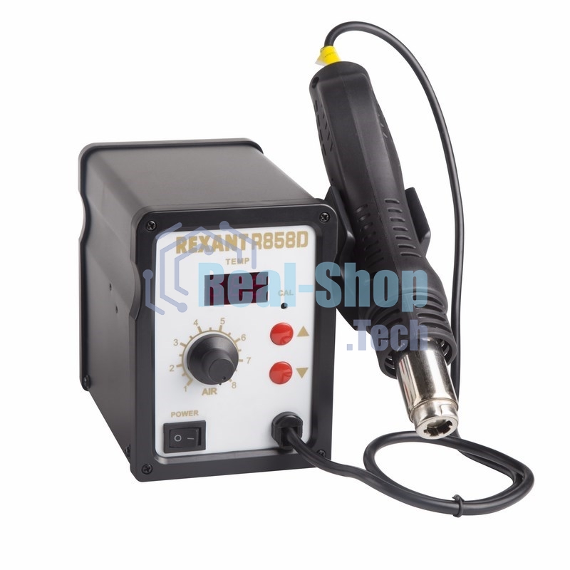 Паяльная станция (термофен) Rexant термовоздушная с цифровым дисплеем 150-500°С (R858D)