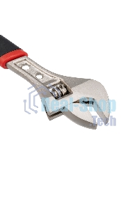 Разводной ключ Rexant 200 мм никелированный, двухкомпонентная рукоятка