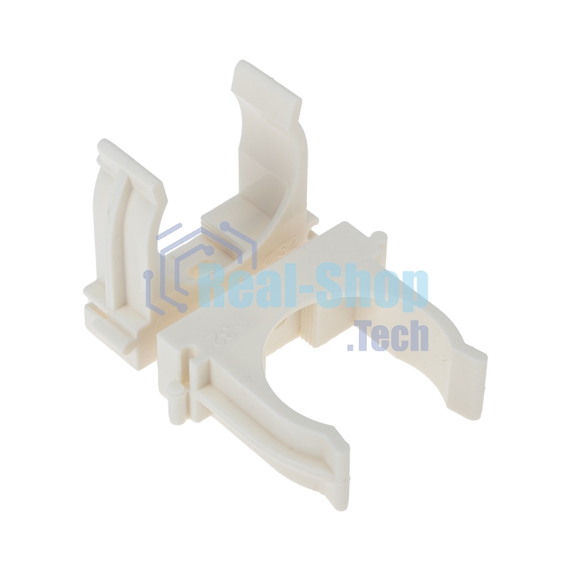 Крепеж-клипса для монтажного пистолета Rexant Ø 32 мм, белая (50 шт/уп)