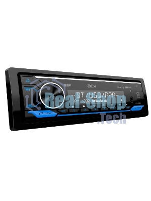 Автомагнитола ACV ADX-907BM, 1 DIN, Bluetooth, USB Type-A, AUX, пульт ДУ
