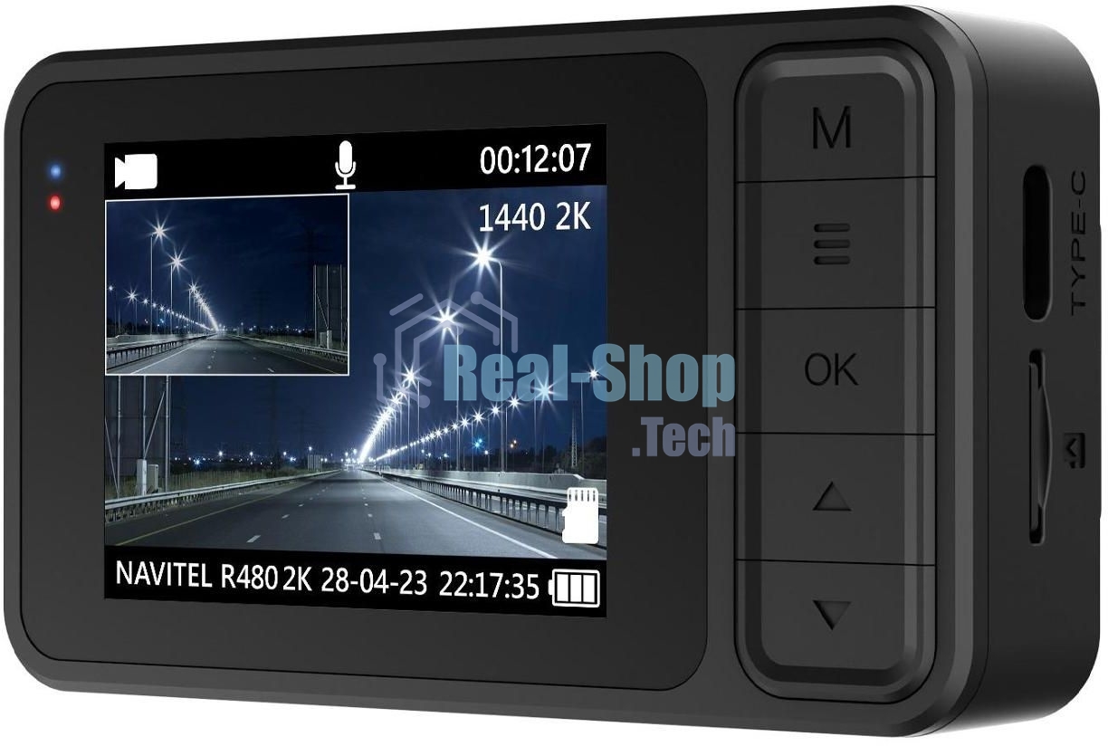 Видеорегистратор Navitel R480 2K черный 1440x2560 1440p 160гр.