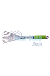 Грабли веерные 9-зубые Palisad, 130х420 мм, стальные, пластиковая рукоятка
