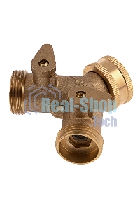 Разветвитель Palisad 2- х канальный, регулируемый, внешняя и внутренняя резьба 3/4