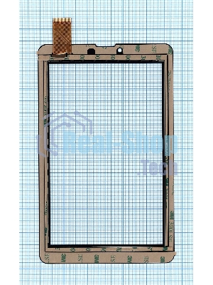 Сенсорное стекло (тачскрин) XC-PG0700-203, черное