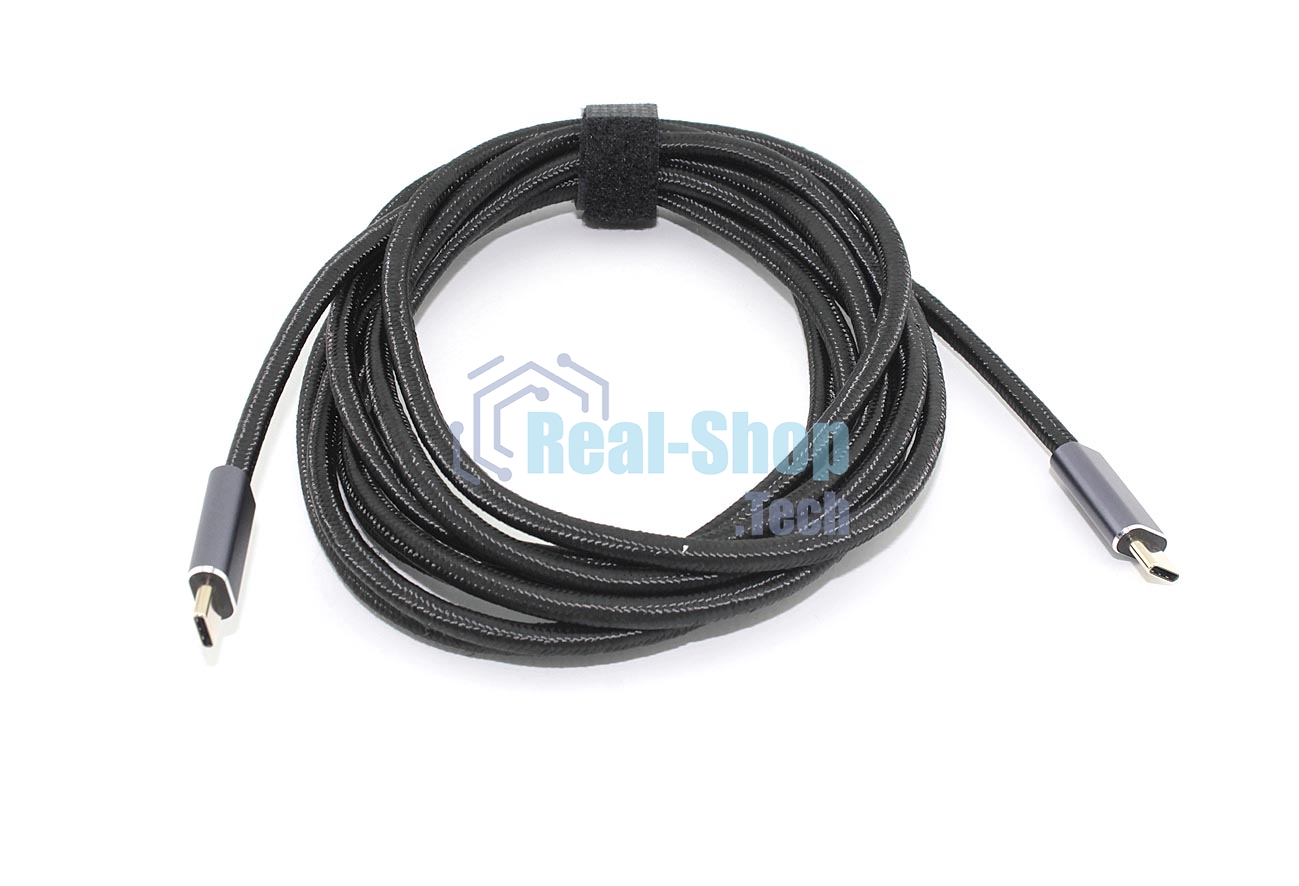 Кабель USB4 Type-C на Type-C Thunderbolt 3, PD 100W 3м