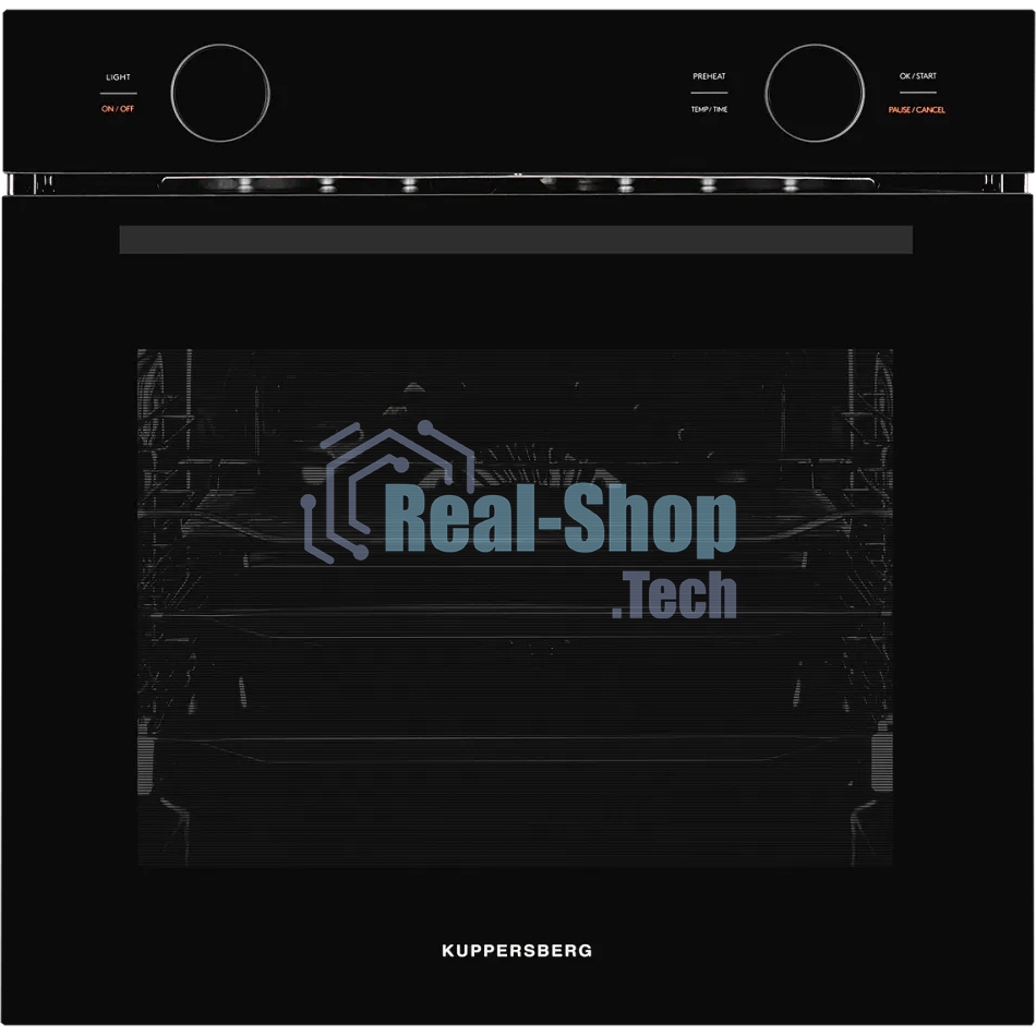 Встраиваемый духовой шкаф Kuppersberg HT 612 Black ШхВхГ: 59.5х59.6х56.5 см, 72 л, А+, гидролизная очистка, черный