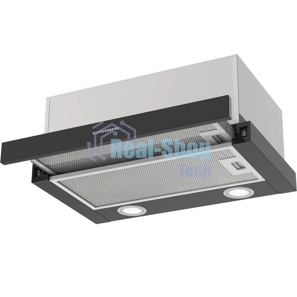 Вытяжка встраиваемая Kuppersberg Slimhit 50 B черный, 50 см, 750 куб. м/ч, 51 дБ