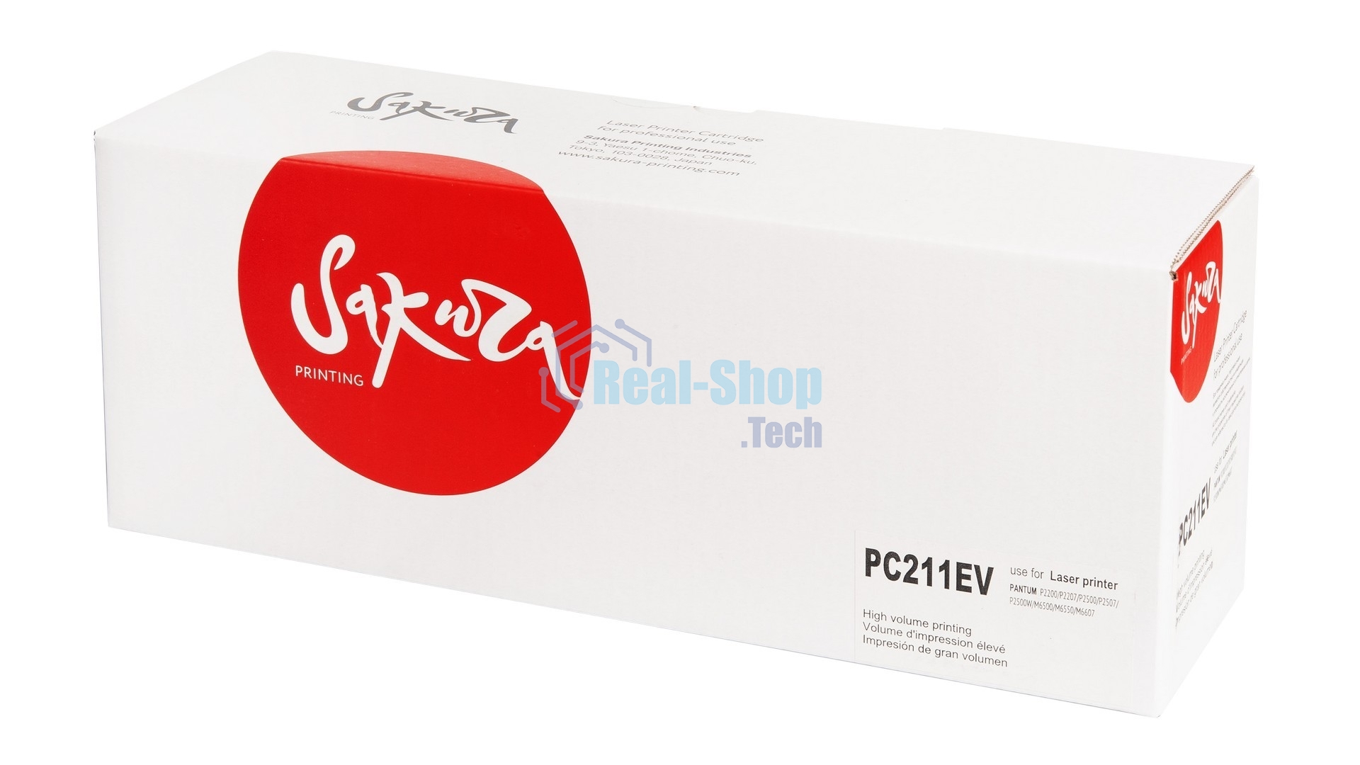 Комплект картриджей Sakura PC-211EV/PC-211P для Pantum PP2500M6500/M6600, черный, 1600+1600 к.(2 картриджа в упаковке)