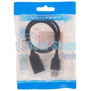 Кабель Vention USB 3.2 Gen2 CM/CM - 1м. черный 5А PD100W, шт.