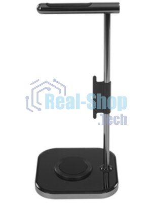 Подставка для наушников 2-в-1 с беспроводным зарядным устройством Satechi 2 in 1 Headphone Stand with Wireless Charger, Серый Космос