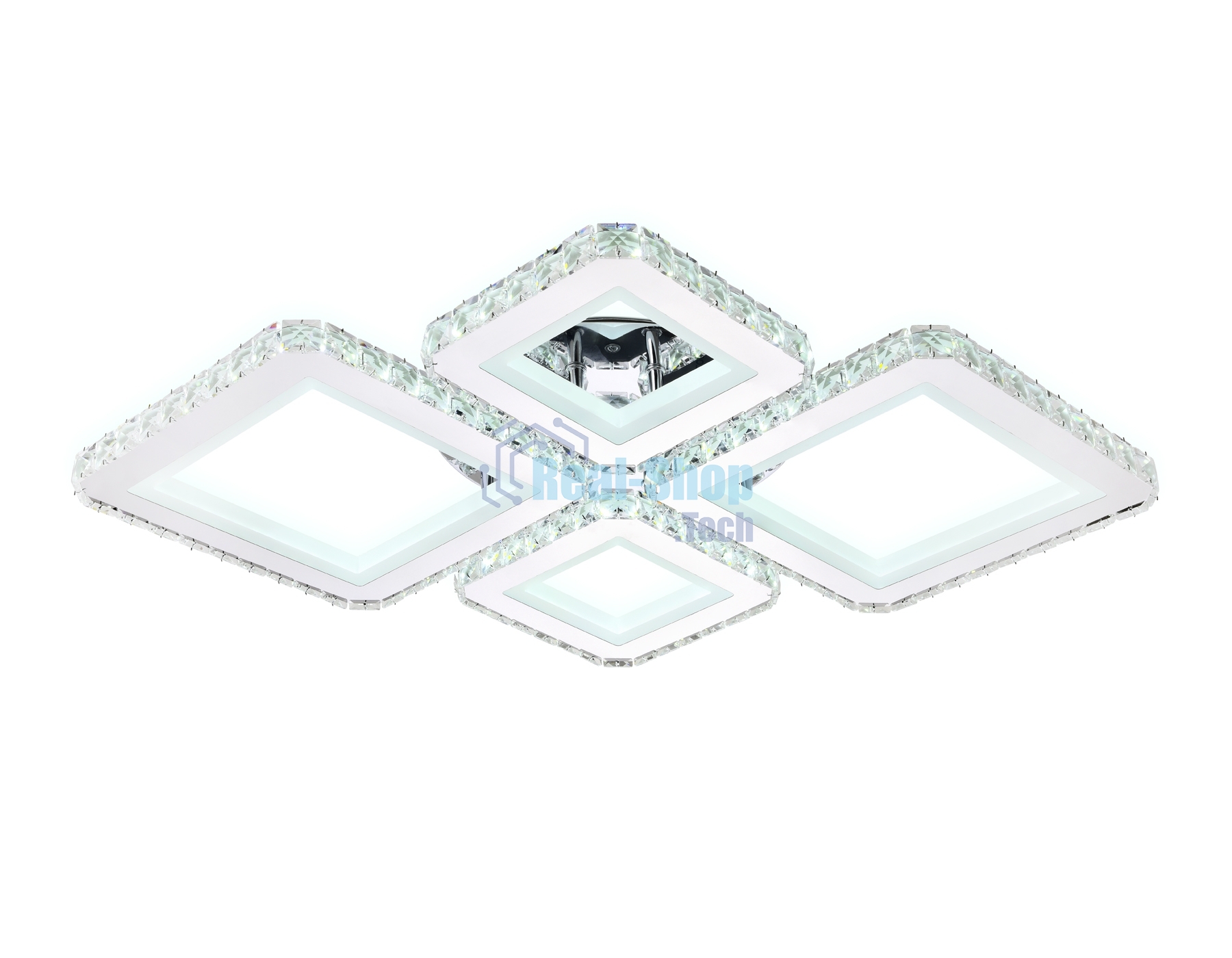 Потолочный светодиодный светильник Ambrella light FA1726/4 CH хром 3000K/4200K/6400K 108W 690*550*100 (ПДУ РАДИО 2.4G)