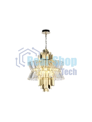 Люстра Ambrella light LH41017/12 BS/CL латунь/прозрачный E14*12 max 40W D560*660
