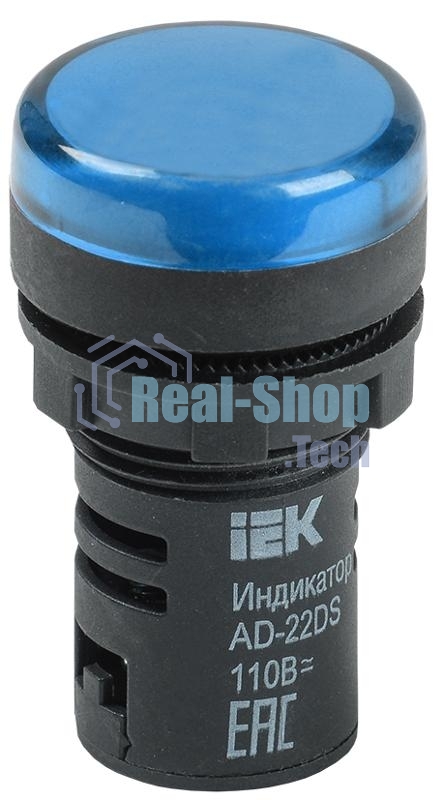Арматура светосигнальная AD-22DS 24В AC/DC син. IEK BLS10-ADDS-024-K07
