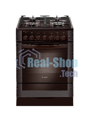 Плита комбинированная Gefest 6502-03 0030 коричневый, конфорок 4 газовых, духовка 55 л, 60 см x 85 см x 60 см
