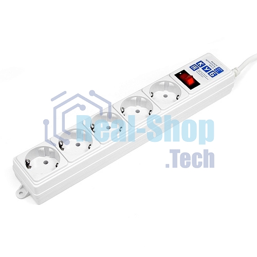 Сетевой фильтр Powercube SPG-B-15-WHITE 5 м (5 розеток) белый (коробка)