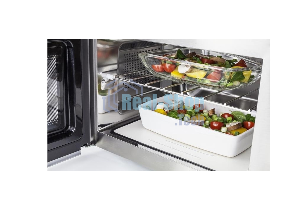 Микроволновая печь CASO MCG 25 Ceramic Chef зеркальный/черный, 25 л, 900 Вт, переключатели - кнопки, поворотный механизм