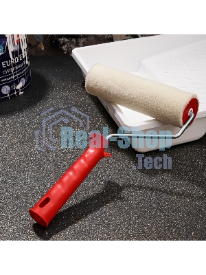 Валик Rexant велюр, ворс 5 мм, ширина ролика 180 мм, Ø 42 мм, бюгель 6 мм