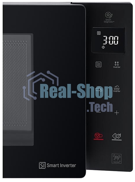 Микроволновая печь LG MW23R35GIB инвертор, черный, 23 л, 1000 Вт, переключатели - сенсор