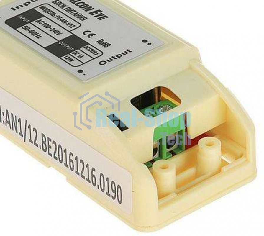 Блок питания Falcon Eye FE-AN-1/12 Входное напряжение 87-264V, Выходное 12V, Номинальный ток 1A