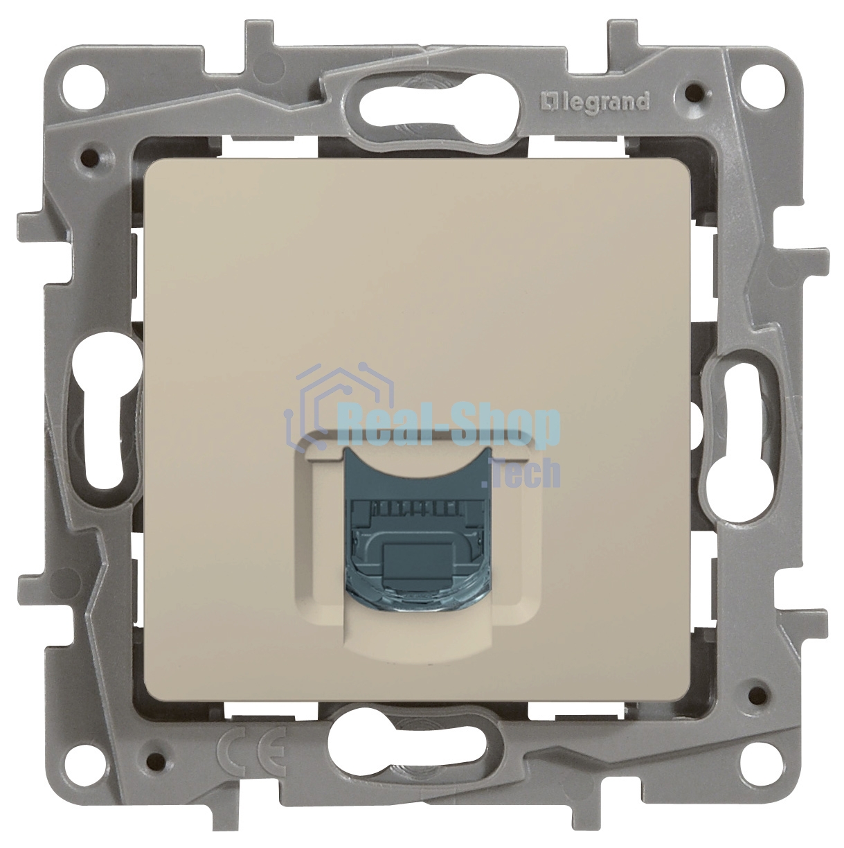 Розетка компьютерная RJ45 кат. 5 UTP, сл. кость ETIKA