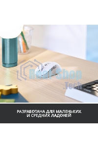 Мышь беспроводная Logitech Signature M650 белый, 4000 dpi, радиоканал, Bluetooth, USB, кнопки - 5