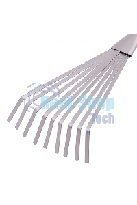 Грабли веерные 9-зубые Palisad, 130х420 мм, стальные, пластиковая рукоятка