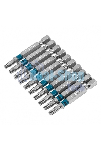 Набор бит Gross TORX 20х50, сталь S2, 10 шт.