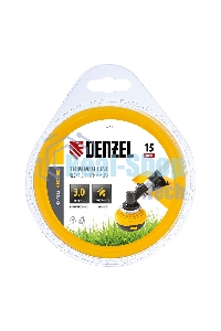 Леска для триммера Denzel звезда 3 мм х 15 м, блистер FLEX CORD