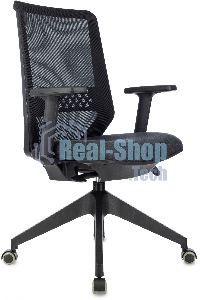 Кресло офисное Бюрократ MC-611NL черный TW-01 38-418 сетка/ткань, крестов. 4-луч. пластик