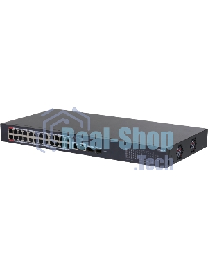 Коммутатор Dahua DH-CS4226-24ET-240, 2×1 Гбит/с + 2×1 Гбит/с Combo, управляемый