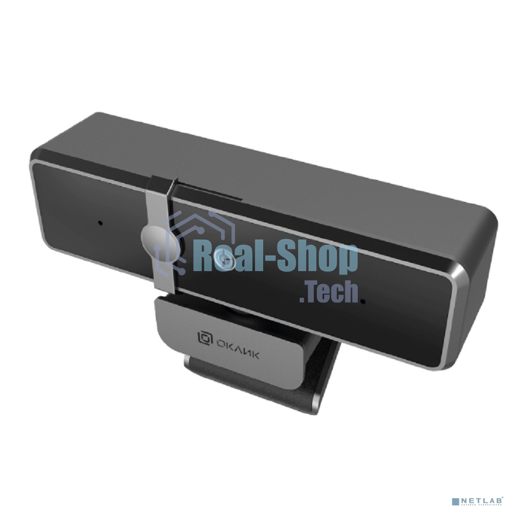 Веб-камера OKLICK OK-C35 2560x1440, 30 кадр/с, USB Type-A, микрофон (шумоподавление), автоматическая фокусировка, универсальное крепление