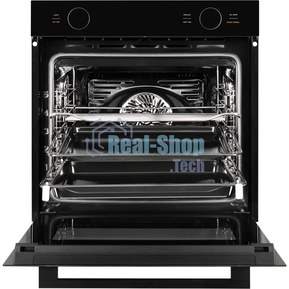 Встраиваемый духовой шкаф Kuppersberg HT 612 Black ШхВхГ: 59.5х59.6х56.5 см, 72 л, А+, гидролизная очистка, черный