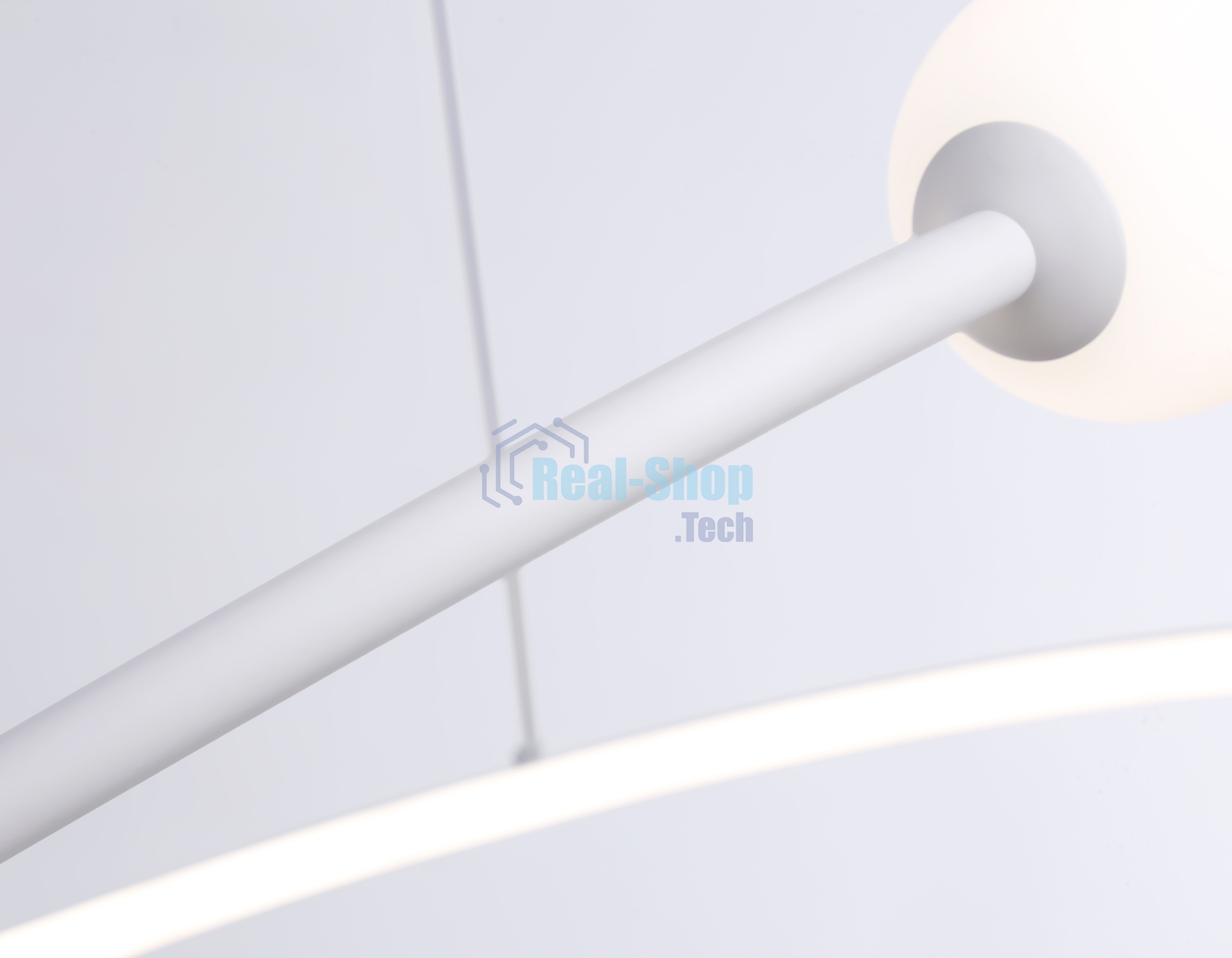 Светильник Ambrella light FL66291 WH белый 39W 3000K-6400K D500*1000 (ПДУ ИК)