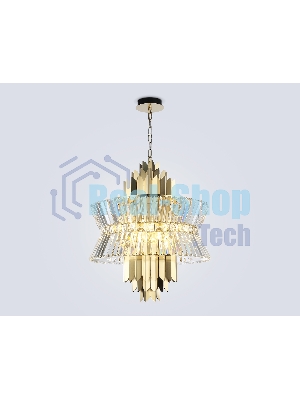 Люстра Ambrella light LH41017/12 BS/CL латунь/прозрачный E14*12 max 40W D560*660