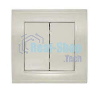 Выключатель 2-кл. СП Бриллиант 10А IP20 сл. кость Universal 7948622