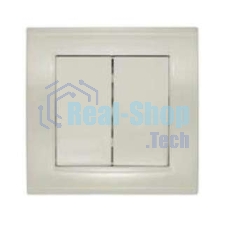 Выключатель 2-кл. СП Бриллиант 10А IP20 сл. кость Universal 7948622