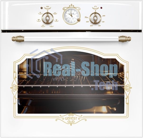 Духовой шкаф электрический Gefest ЭДВ ДА602-02 К82белый. В стиле 