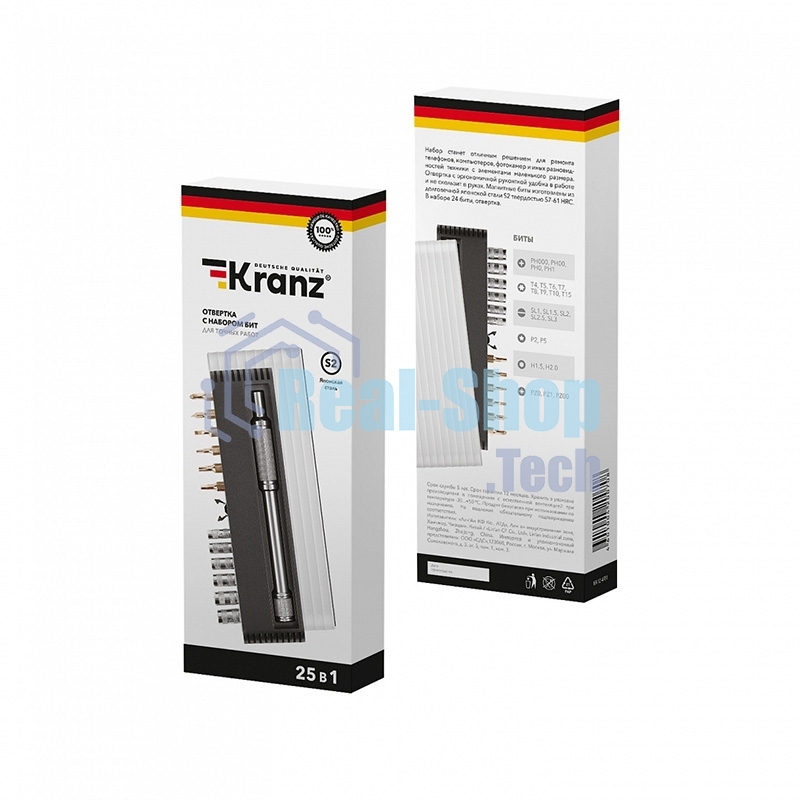 Набор отверток для точных работ Kranz RA-01 25 предметов