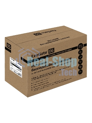 Источник бесперебойного питания ExeGate EX292608RUS SpecialPro UNB-2000.LED.AVR.4C13.RJ.USB 2000VA/1200W, LED, AVR,4*C13, RJ45/11,USB, металлический корпус, черный