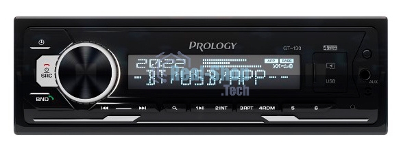 Автомагнитола Prology GT-130, 1 DIN, Bluetooth, USB Type-A, AUX, пульт ДУ