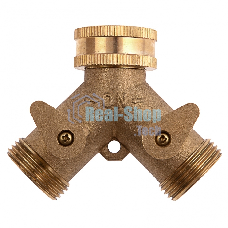 Разветвитель Palisad 2- х канальный, регулируемый, внешняя и внутренняя резьба 3/4