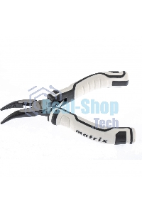 Длинногубцы Matrix Mini, 125 мм изогнутые, авторазжим, PRO