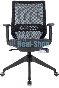 Кресло офисное Бюрократ MC-611NL черный TW-01 38-418 сетка/ткань, крестов. 4-луч. пластик