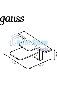 Заглушка для встраиваемого трекового шинопровода Gauss белый