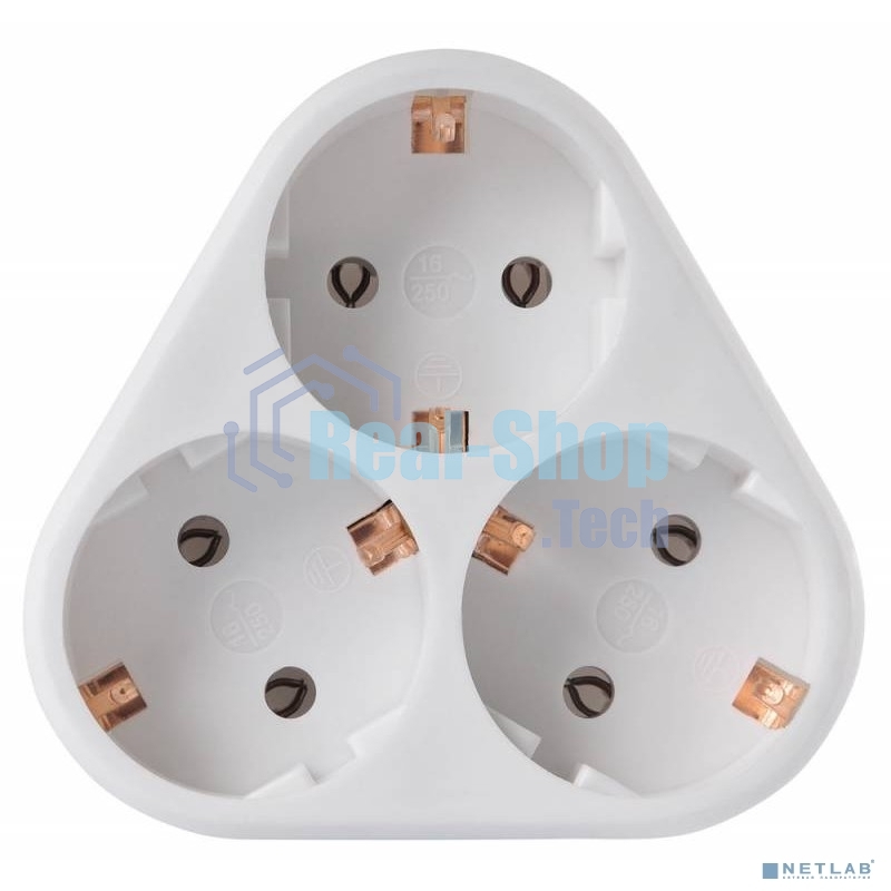 Сетевой разветвитель Buro BU-PS3VG-W (3 розетки) белый (пакет ПЭ)