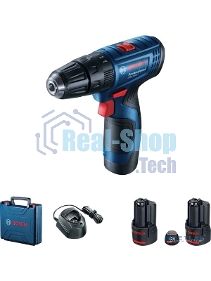 Дрель-шуруповерт Bosch GSB 120 Li, 12 В, 2 Ач, 30 Нм, щеточный