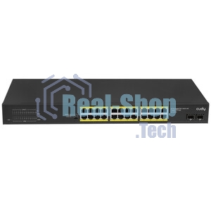 Коммутатор Cudy GS1026PS2, 24×1 Гбит/с, 2×1 Гбит/с Combo (RJ-45/SFP), 2×1 Гбит/с SFP