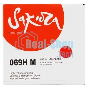 Картридж лазерный Sakura 069HM (5096C002) для Сanon I-Sensys LBP673Cdw/MF750C, пурпурный, 5500к. (чип без счетчика копий)