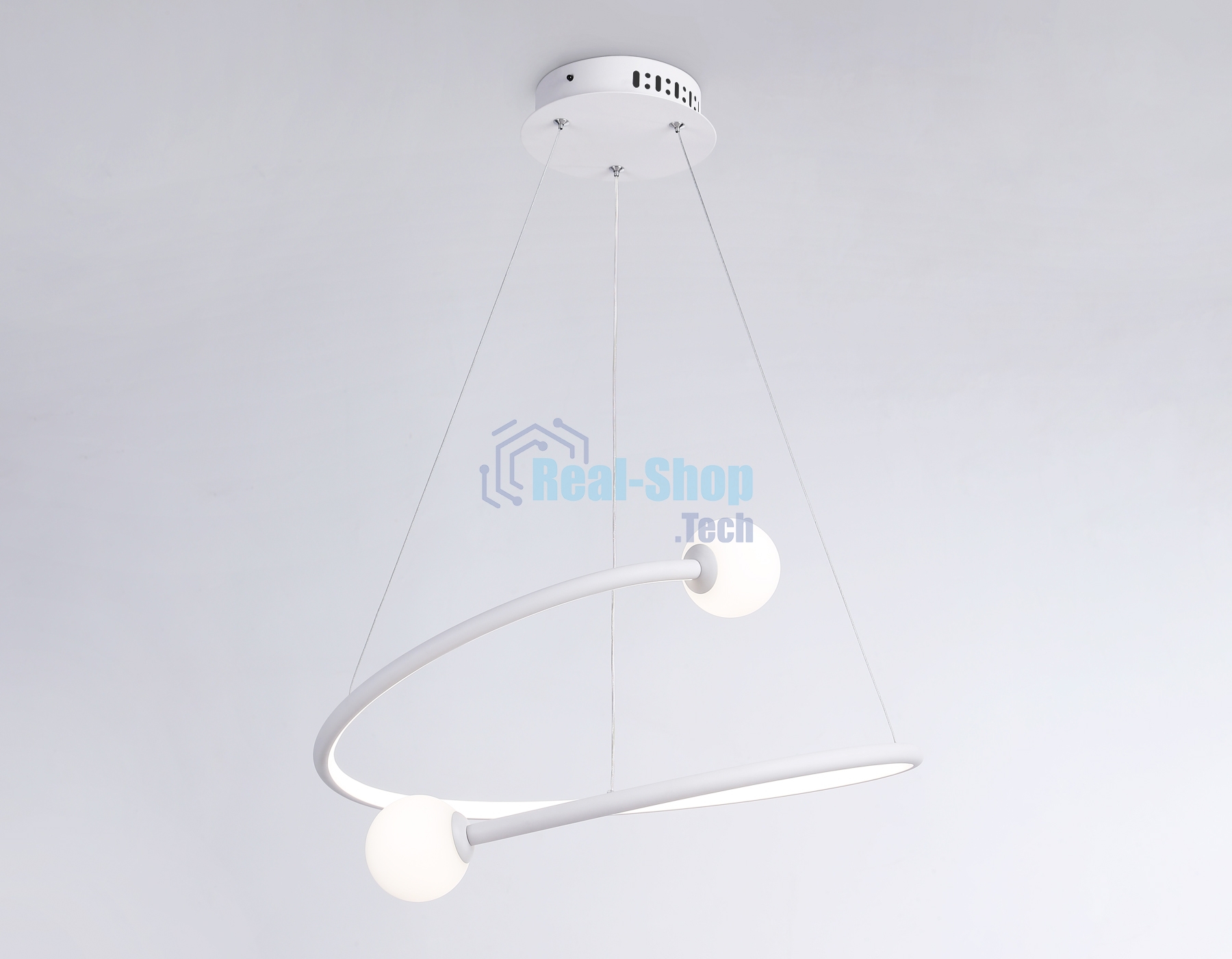 Светильник Ambrella light FL66291 WH белый 39W 3000K-6400K D500*1000 (ПДУ ИК)