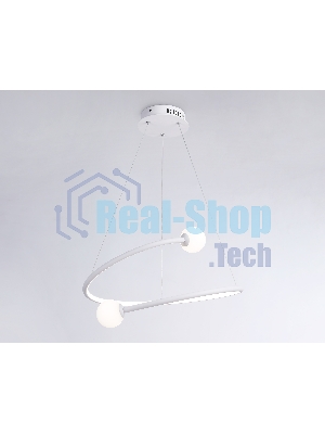 Светильник Ambrella light FL66291 WH белый 39W 3000K-6400K D500*1000 (ПДУ ИК)